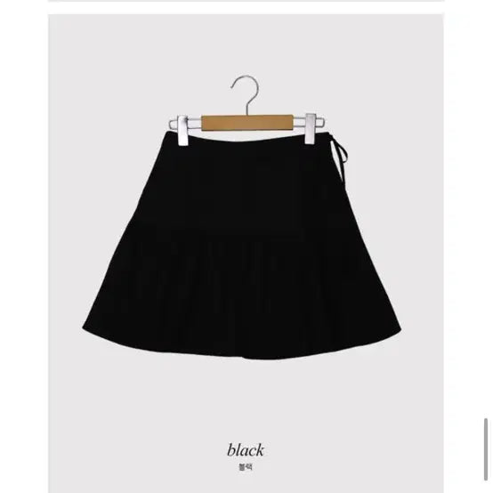 [BUNJANG] Black Flare Mini Skirt / 블랙 플레어 스커트