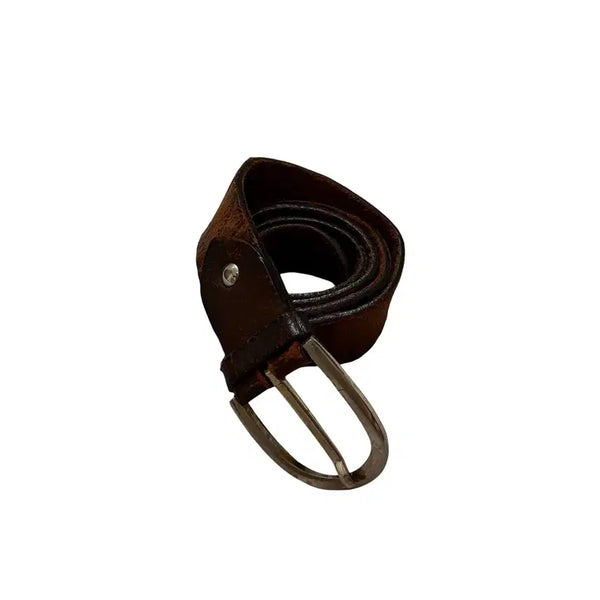 [BUNJANG] Vintage Washed Leather Belt / 빈티지 워싱 레더 벨트