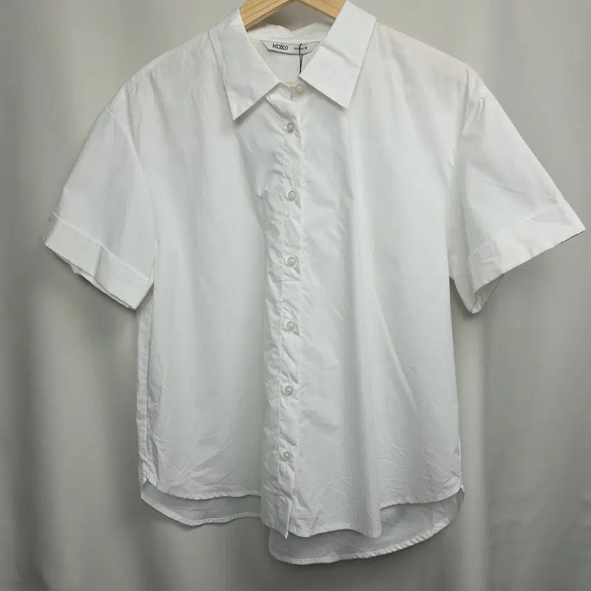 [BUNJANG] MIXXO Women's Oversized Short-Sleeve Shirt White M / [(새상품) MIXXO] 여성 오버핏 반팔셔츠 화이트 M