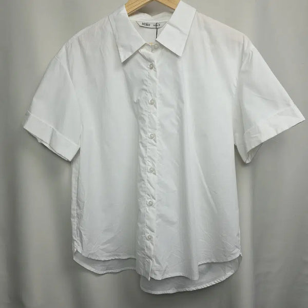 [BUNJANG] MIXXO Women's Oversized Short-Sleeve Shirt White M / [(새상품) MIXXO] 여성 오버핏 반팔셔츠 화이트 M