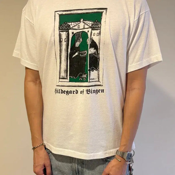 [BUNJANG] 90s USA Hildegard von Bingen Graphic T-Shirt / 90s USA 힐데가르트 폰 빙겐 빈티지 티셔츠