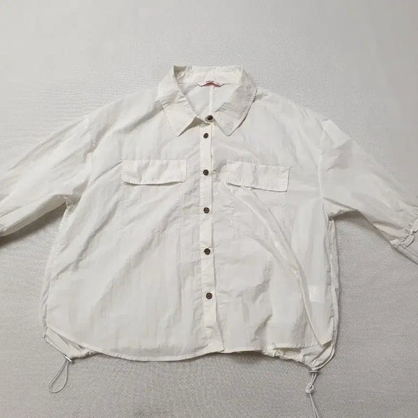 [BUNJANG] SOUP Women's Shirt-Style Jacket White / SOUP 바스락 셔츠형 자켓 여성95~105