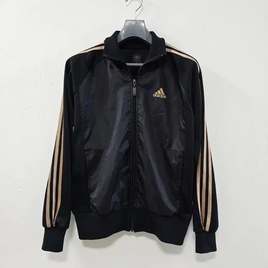 [BUNJANG] Adidas Black & Gold Trefoil Track Top Tracksuit Jacket M / 아디다스 검골 트랙탑 져지 M