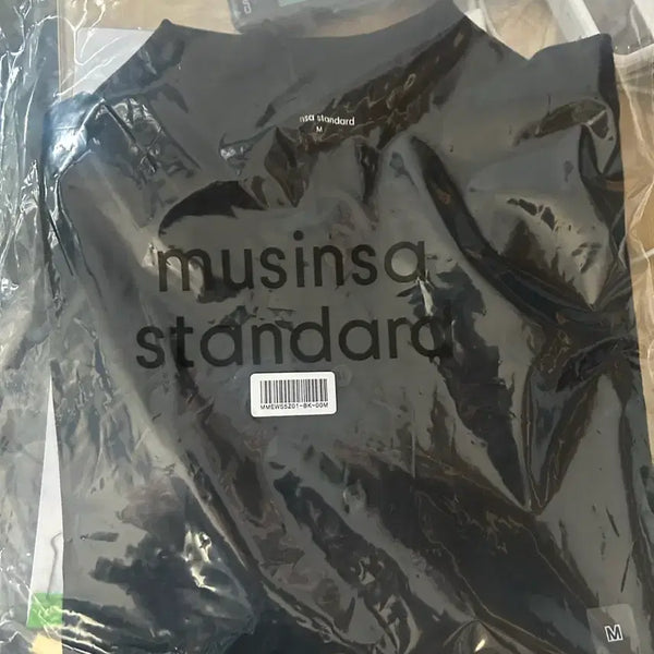 [BUNJANG] Musinsa Standard Wisheable Supima Cotton Knit Black M / 무신사 스탠다드 위셔블 수피마 코튼 니트 블랙 M