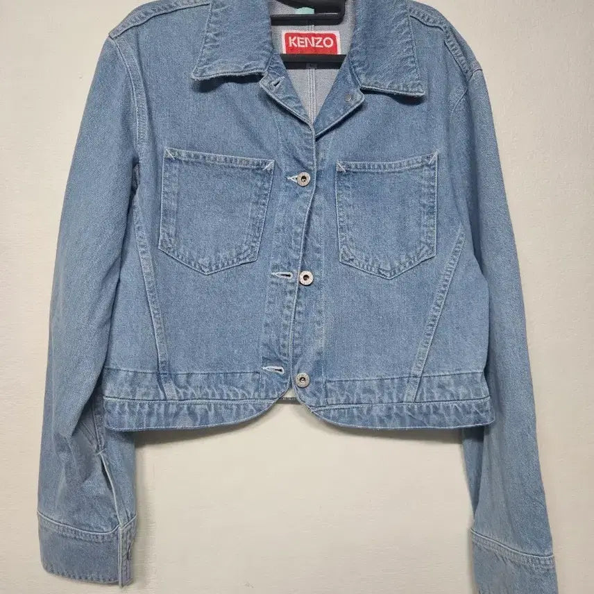 [BUNJANG] Kenzo Denim Cropped Jacket Light Wash L / 겐조 데님  크롭 자켓 연청 L