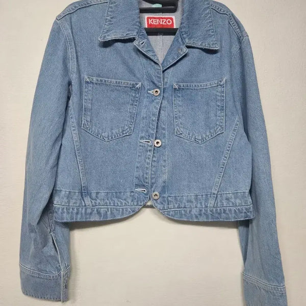 [BUNJANG] Kenzo Denim Cropped Jacket Light Wash L / 겐조 데님  크롭 자켓 연청 L