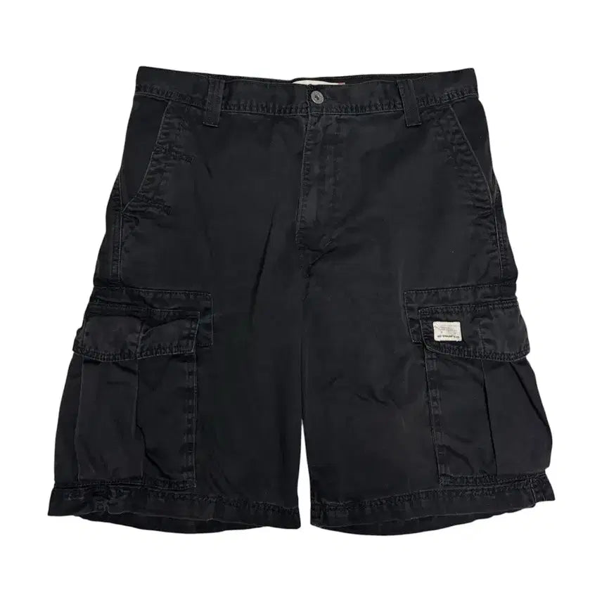 [BUNJANG] Levi's Black Cargo Shorts Size 34 / 리바이스 블랙 카고 반바지 34사이즈