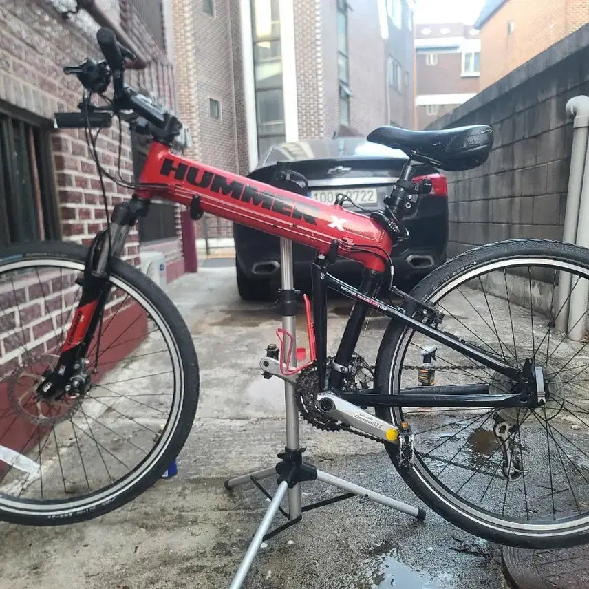 [BUNJANG] Montague Hummer Bike (Red) 18-inch with Pouch / [급처]몬테규 허머바이크(파우치 포함)