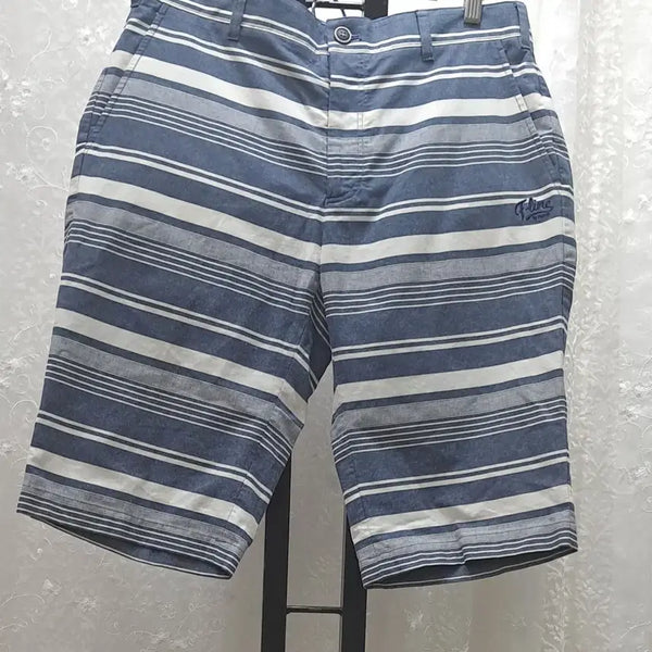 [BUNJANG] Phantom Cotton Shorts Blue Stripe Size 32 / 팬텀 면반바지 32