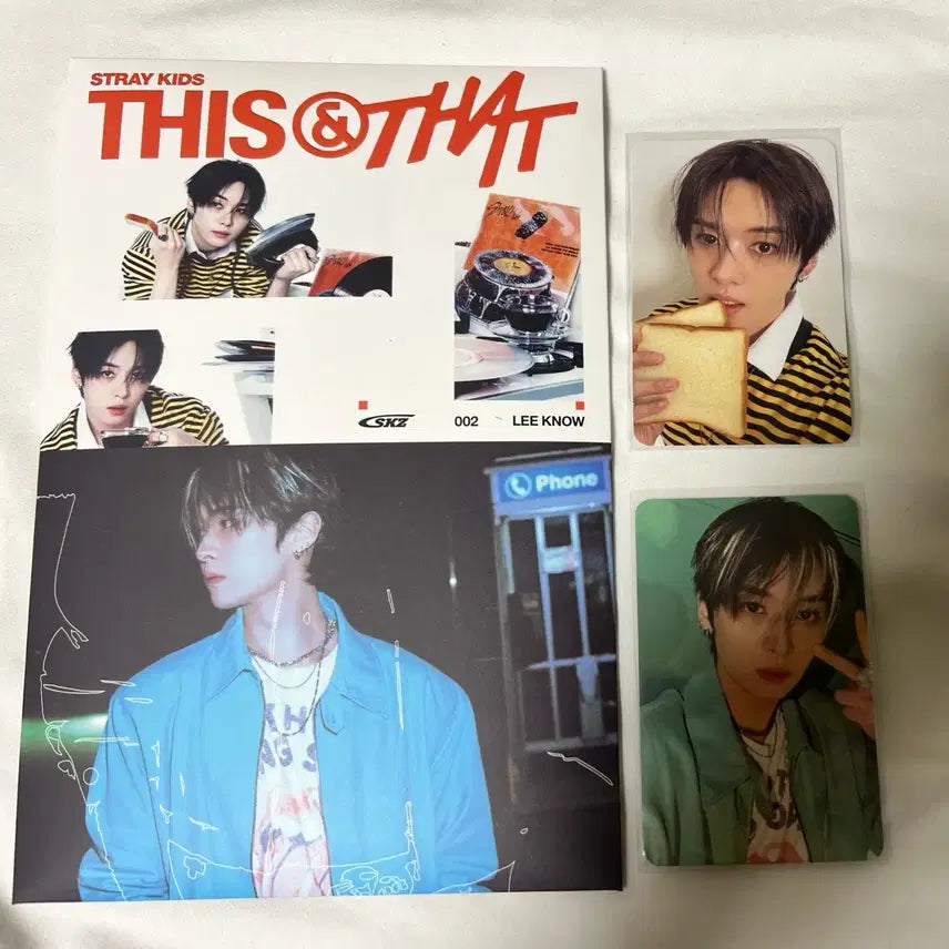 [BUNJANG] Stray Kids Lee Know THIS&THAT Album Photocard / 스트레이키즈 리노 THIS&THAT & ver 개인앨범 예판 포토카드