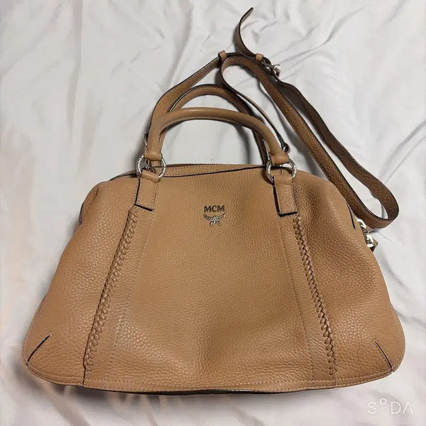 [BUNJANG] MCM Tote Bag Crossbody Beige / MCM 엠씨엠 토트백 크로스백 베이지
