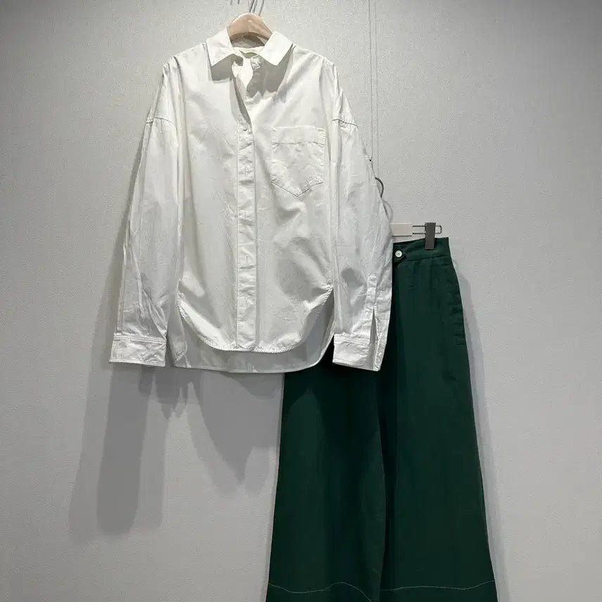 [BUNJANG] Ohrr Oversized White Cotton Shirt / 오르 오버사이즈 화이트셔츠