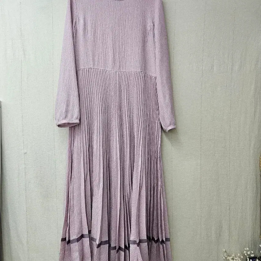 [BUNJANG] DEWL Pleated Long Dress Size 55-66 / 듀엘  플리츠롱원피스  55~66