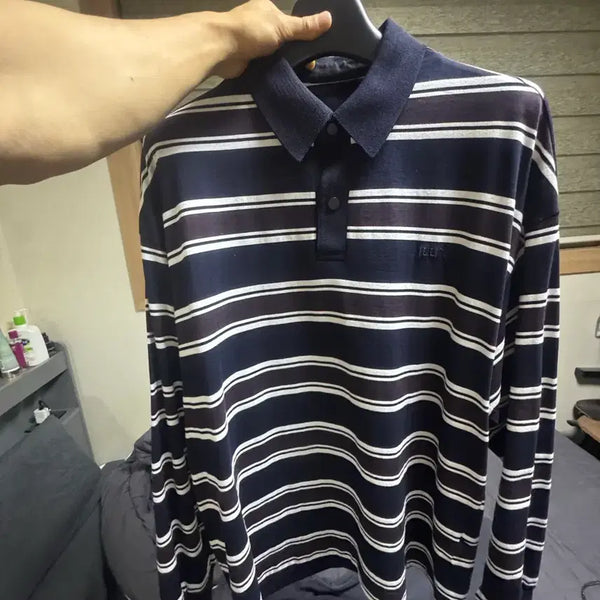 [BUNJANG] Junn. J Collar Long Sleeve Shirt / 준지 카라 롱슬리브