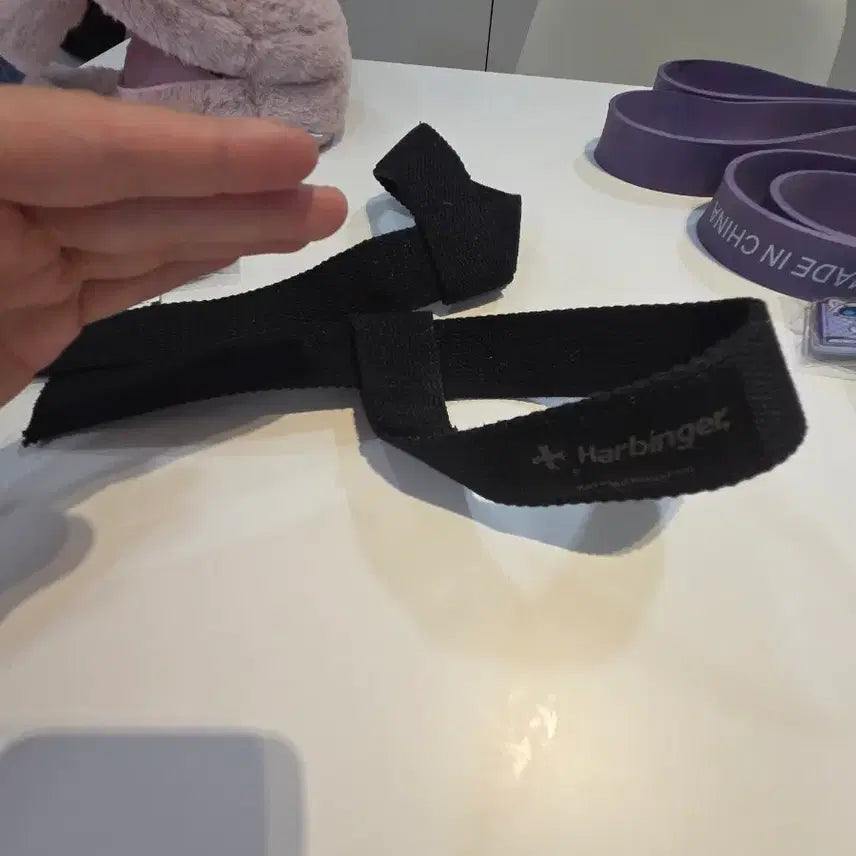 [BUNJANG] Harbinger Weight Lifting Straps Black / 하빈저 웨이트 리프팅 스트랩 블랙