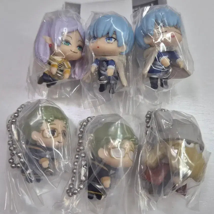 [BUNJANG] Frieren: Beyond Journey's End Mascot Ball Chain Bundle Set (6 Types) / 미개봉 일괄) 장송의 프리렌 마스코트 대롱가챠 볼체인 6종