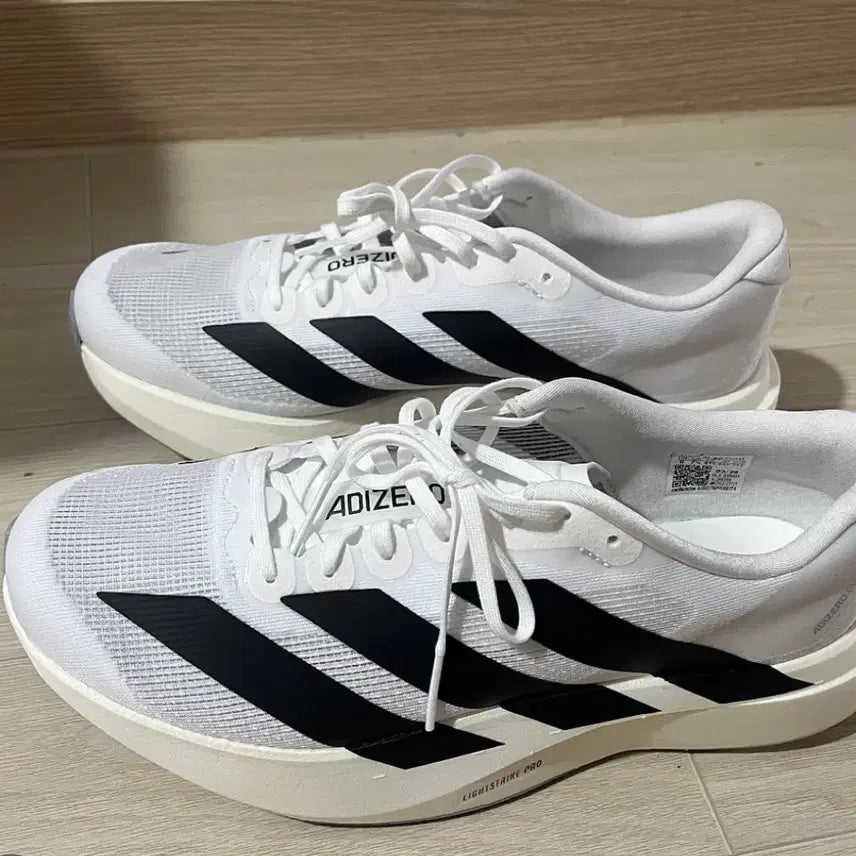 [BUNJANG] Adidas Adizero EVO SL Cloud White Core Black Hiking/Trekking Shoes / 아디다스 아디제로 EVO SL 클라우드 화이트 코어 블랙 JH6206