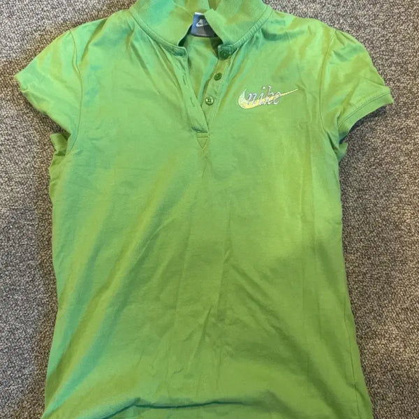 [BUNJANG] Nike Women's Short Sleeve Polo Shirt Green / 나이키 반팔 카라티 그린