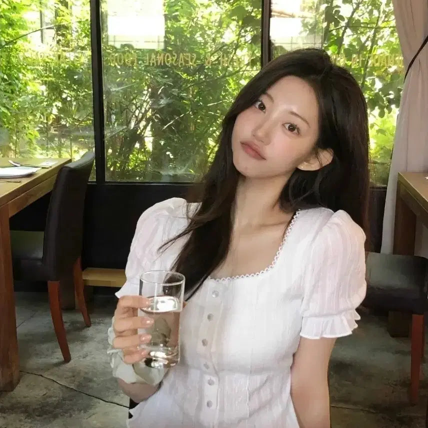 [BUNJANG] Genio Summer Pearl Ethnic Blouse White / 제니오 썸머 펄 에스닉 블라우스 화이트 판매