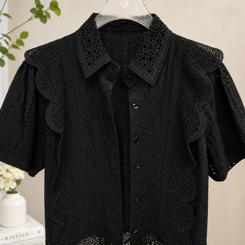 [BUNJANG] Punch Blouse / 펀칭블라우스