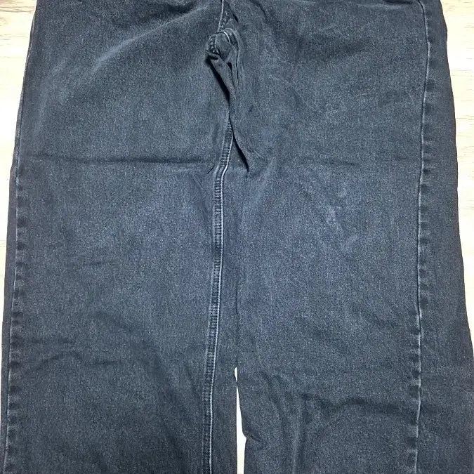 [BUNJANG] Wide Black Denim Pants / 와이드 블랙 데님 팬츠