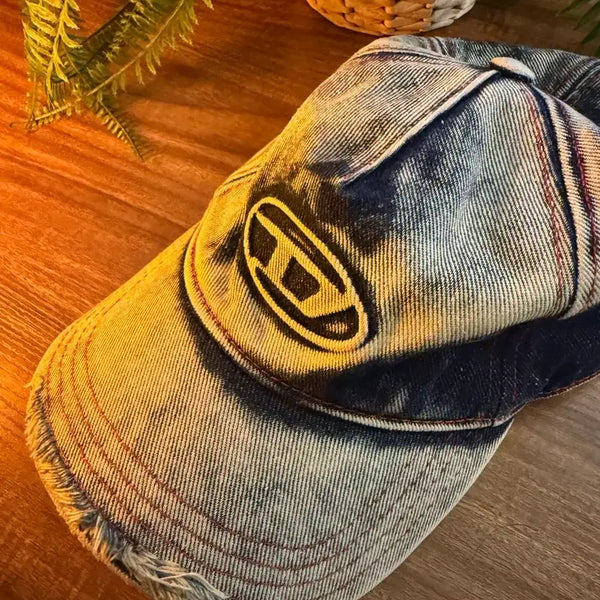 [BUNJANG] Diesel C.Simon Logo Detail Denim Baseball Cap / 디젤 c세이몬 모자 볼캡판매합니다