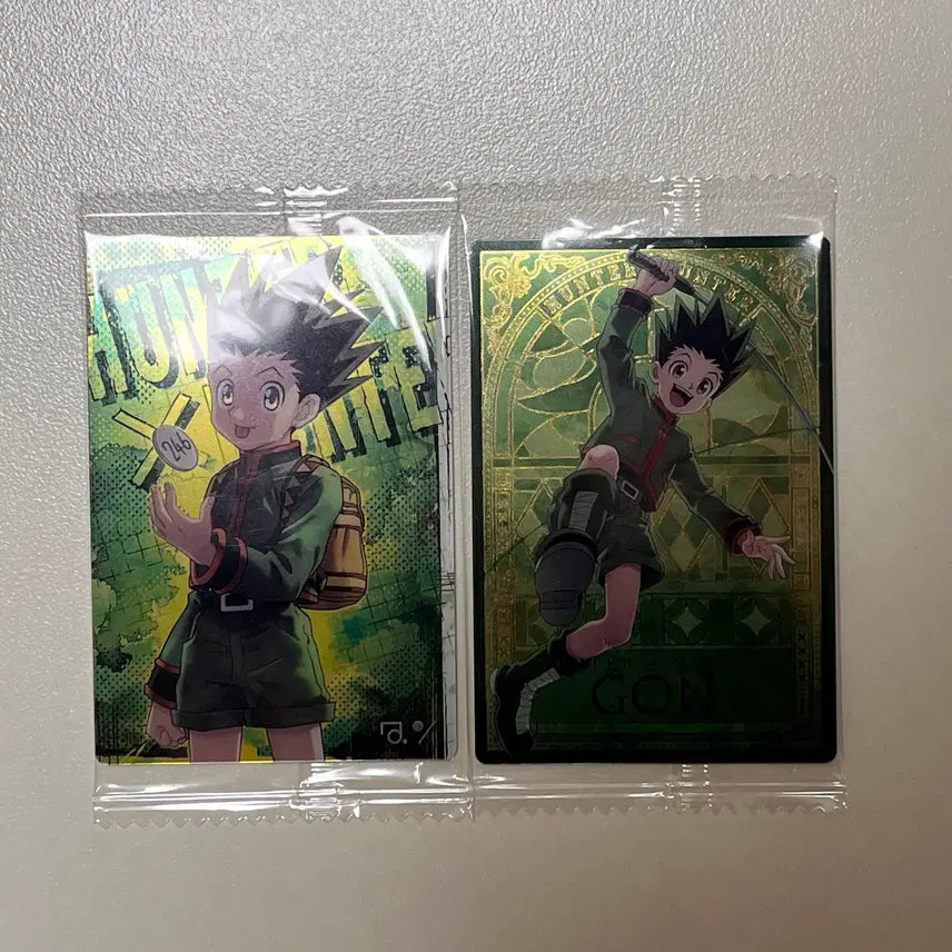[BUNJANG] Hunter x Hunter Bandai Itazura Card Set 4 Gon (Freecss) / 헌터헌터 반다이 이타쟈가 카드 4탄 2장 일괄 곤n, 곤sp