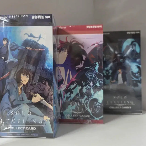 [BUNJANG] Solo Leveling Collect Card Box Set (Sealed) / 나 혼자만 레벨업 컬렉트 카드 1, 2, 3 미개봉 박스 세트 [일괄]