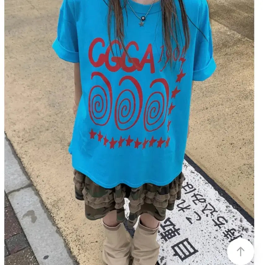 [BUNJANG] Marillee Rista Lettering Loose Fit Short Sleeve T-Shirt / 마릴리 리스타 레터링 루즈핏 반팔 팔아요