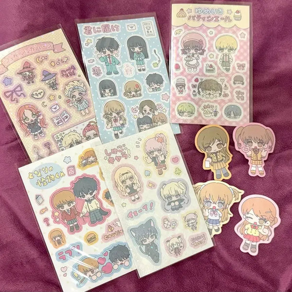 [BUNJANG] Lee Yeon Toon Romantic Comedy Manga Stickers - Bundle Set / 이욘님 순정만화 스티커 다꾸 캐릭캐릭체인지 너에게닿기를 꿈빛파티시엘