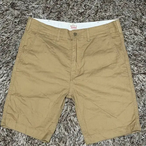 [BUNJANG] Levi's Cotton Shorts Beige Size 34 / 리바이스 코튼 숏 팬츠 면 반바지 34사이즈