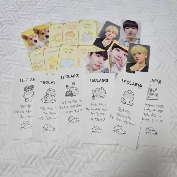 [BUNJANG] Baekhyun Fluffy Photocard + Handwritten Fortune Receipt / 백현 터래기 포토카드 + 손글씨 운세 영수증