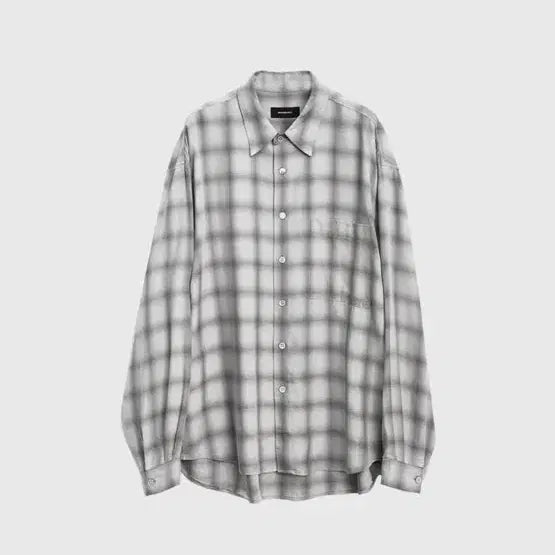 [BUNJANG] 999 Humanity Faded Charcoal Checkered Shirt / 999 휴머니티 체크 셔츠 페이디드 차콜