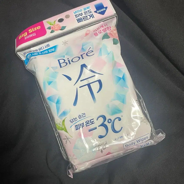 [BUNJANG] Biore Cooling Body Sheet (Floral Scent, 20 Sheets) / [새상품] 비오레 쿨링 바디 시트 20매입 플로럴향