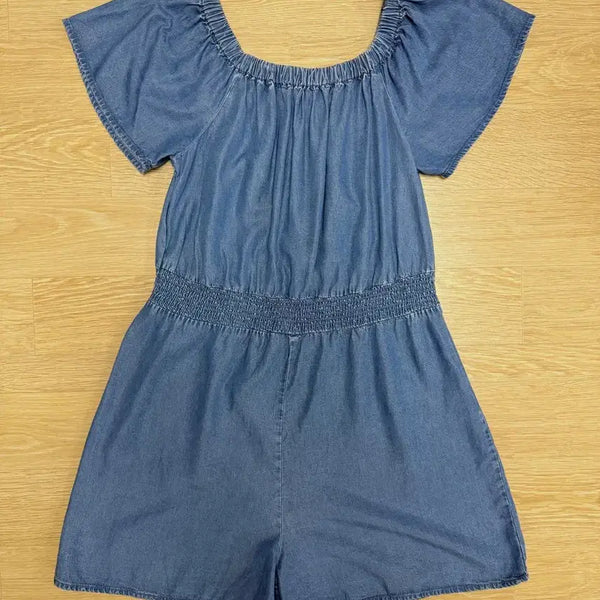 [BUNJANG] Camaïeu Off-Shoulder Jumpsuit Lyocell / 카마이유 오프숄더 점프수트(프랑스매장 구매)
