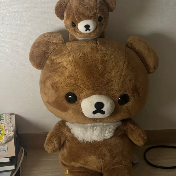 [BUNJANG] Chairoikoguma L Size & Four-Legged Kokuma Plush Set / 차이로이 코쿠마 인형 L + 네발코쿠마