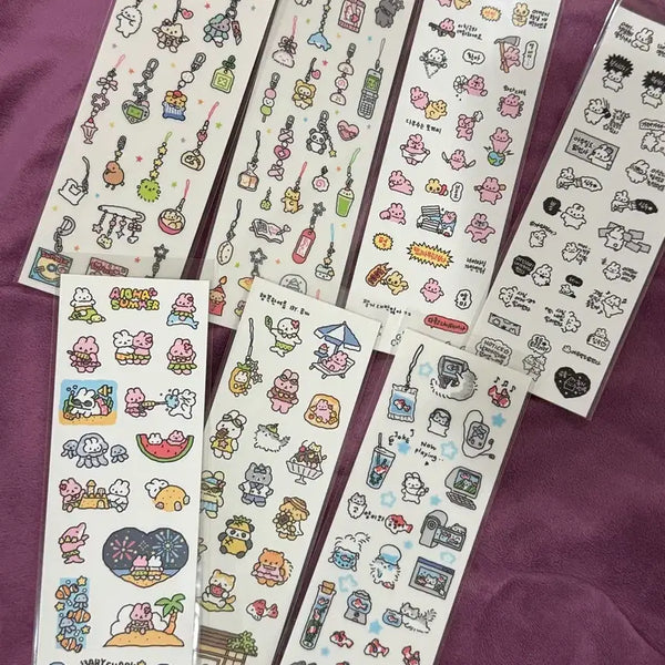 [BUNJANG] Sopjji's Diary Deco Stickers Set / 솝찌님 다꾸 스티커 문구 다이어리