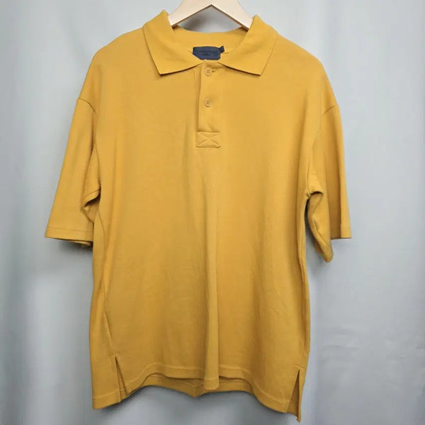 [BUNJANG] Second Monologue Men's Oversized Short Sleeve Polo Shirt Size S / [세컨드모놀로그] 남성 오버핏 반팔 카라티 S (95~105)