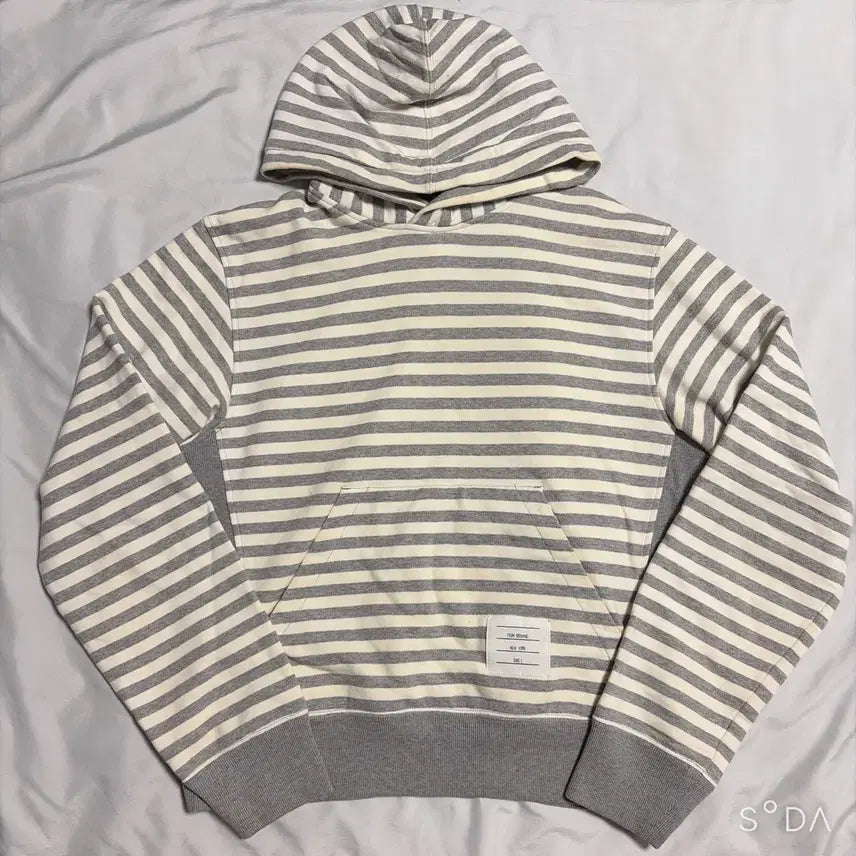 [BUNJANG] Thom Browne Striped Hoodie L / 톰브라운 단가라 후드티 L