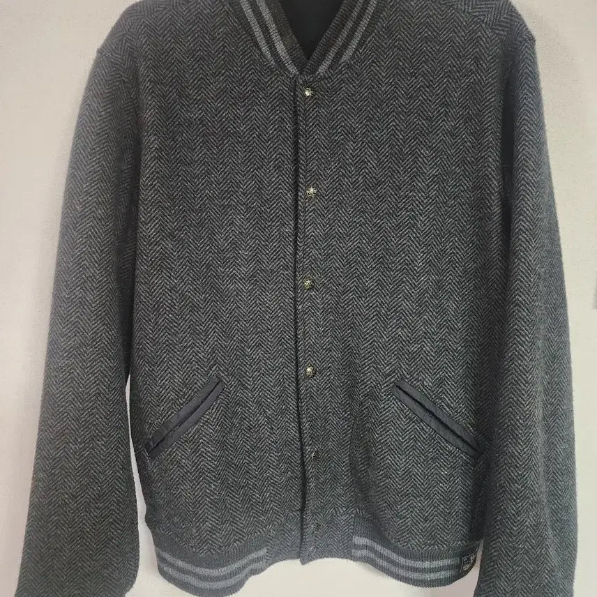 [BUNJANG] Polo Ralph Lauren Herringbone Varsity Jacket XL / 폴로 랄프로렌 헤링본 바시티 자켓 XL
