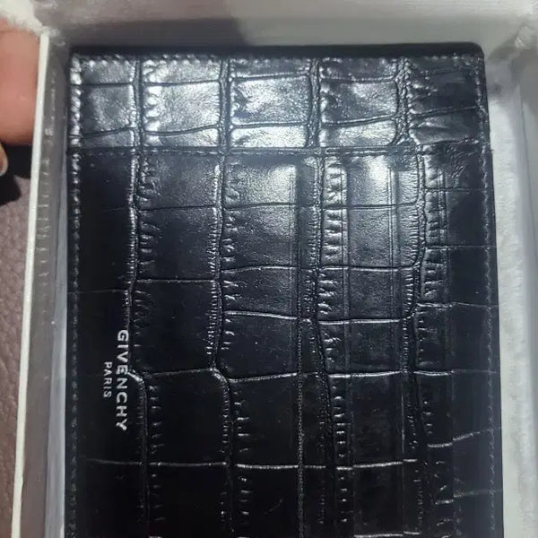 [BUNJANG] Givenchy Crocodile Pattern Cardholder Black / 지방시 카드지갑 악어패턴 블랙