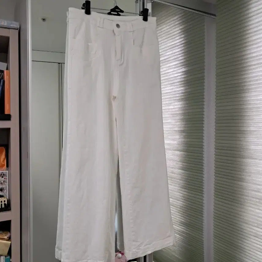 [BUNJANG] DUEL & G Egoist White Span Denim Wide Pants / 화이트 스판 데님 와이드팬츠 듀엘지컷에고이스트