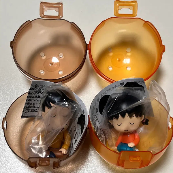 [BUNJANG] Chibi Maruko-chan Takara Tomy "Shoulder Gacha" Figurine Set 2 - Dad & Sister / 마루코는 아홉살 타카라토미 어깨쿵 꾸벅꾸벅 피규어 2탄 일괄 아빠, 언니