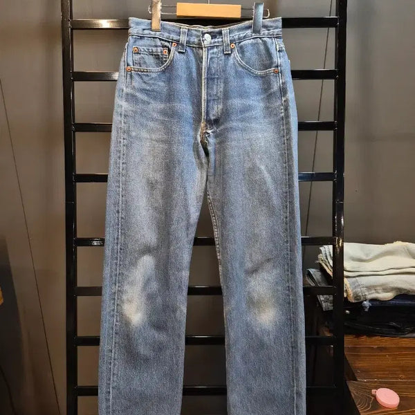 [BUNJANG] Levi's 501 Vintage USA Made Straight Cutoff Hem Denim Jeans W29 / [W29] 리바이스 LEVI'S 501 미국생산 빈티지 컷팅 스트레이트 데님 청바지 7.9