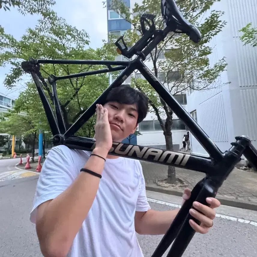 [BUNJANG] Tsunami Black Gold Track Frame Set / 쓰나미 블랙골드 판/대