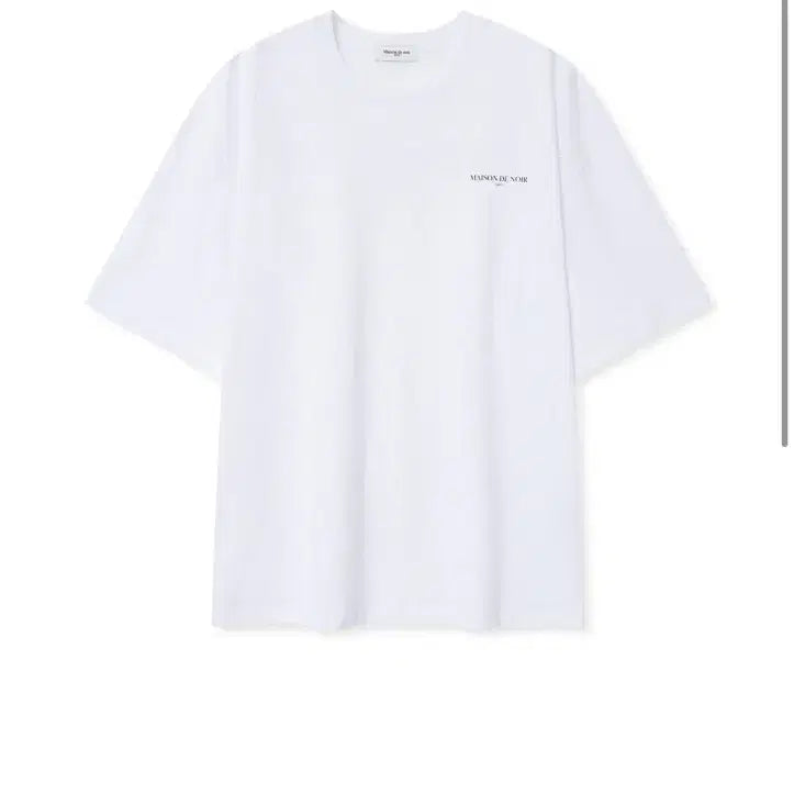 [BUNJANG] Maison de Noir Liné Short Sleeve T-Shirt White / 메종드누아르 리니에 반팔티 화이트