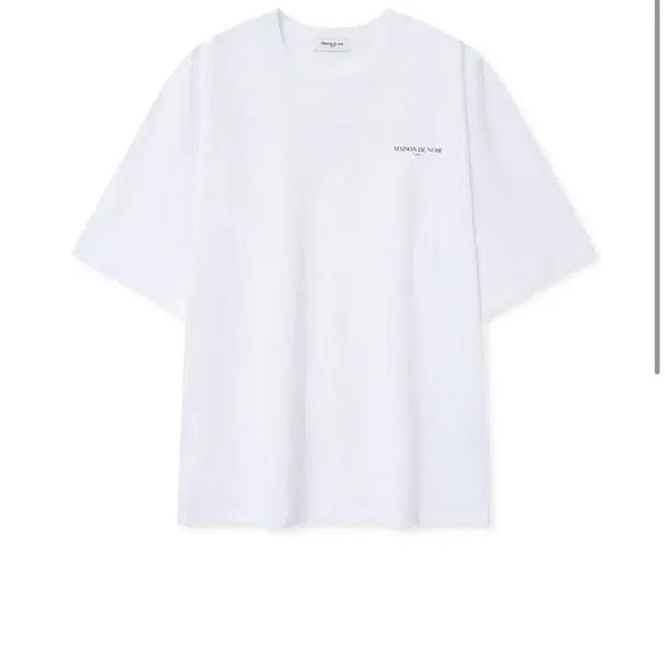 [BUNJANG] Maison de Noir Liné Short Sleeve T-Shirt White / 메종드누아르 리니에 반팔티 화이트