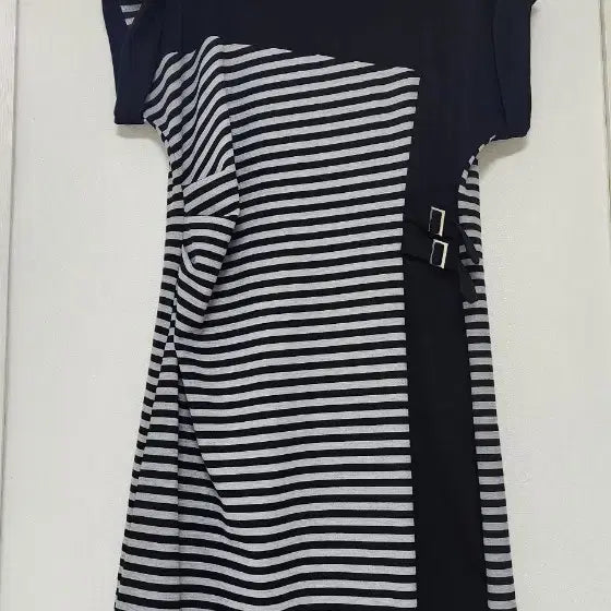 [BUNJANG] CoCo girl Stripe Color Block Long Dress / 코코걸 스트라이프 배색 롱원피스 66