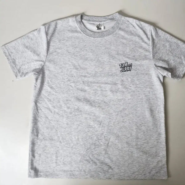 [BUNJANG] Tom and Jerry Logo Grey T-Shirt / 톰앤제리 반팔티