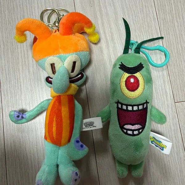 [BUNJANG] SpongeBob Plankton Inanimate Object Plush Keychain / 스폰지밥 징징이 플랑크톤 인형고리